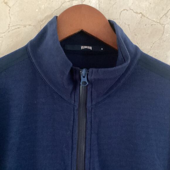 Vilebrequin Men’s Full Zip Track Jacket M Navy | Minimalist Designer Streetwear - Picture 4 of 11